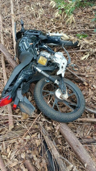 Imagem da notícia Motocicleta furtada em Mato Grosso é encontrada desmontada em zona rural de Costa Rica
